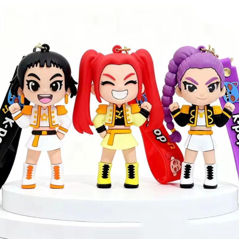 Hot Cartoon Anime Cute Keychai - Accordion Wallet Zip のレビューと価格