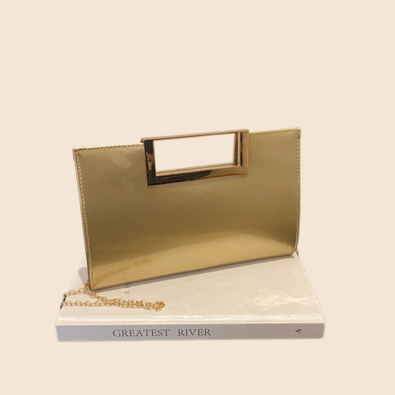 Gold Patent Leather Clutch Pur - Top Handle Patent Bag のレビューと価格