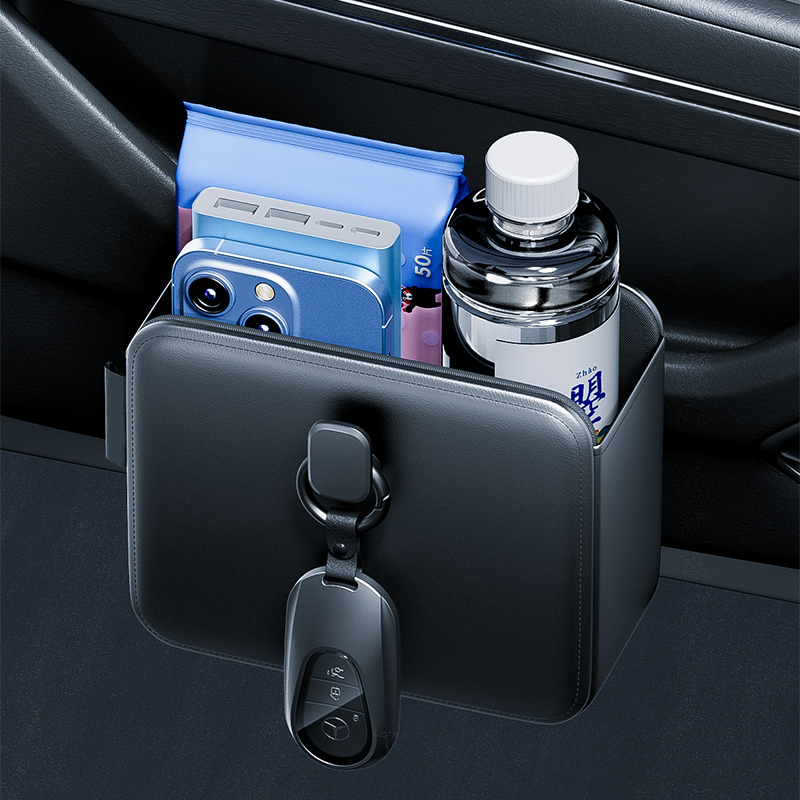 Car Door Storage Pockets Hangi - Key Holder Leather Pouch のレビューと価格