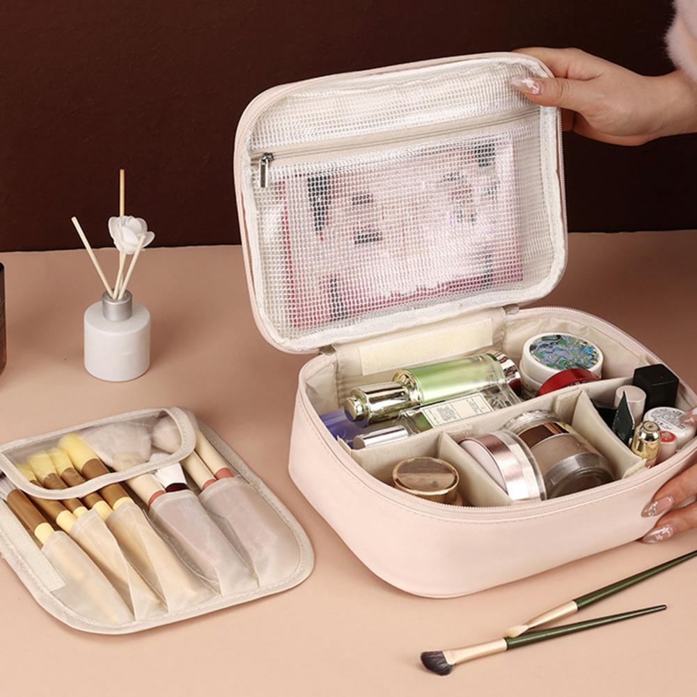 Large Capacity Cosmetic Bag Ma - Top Handle Patent Bag のレビューと価格