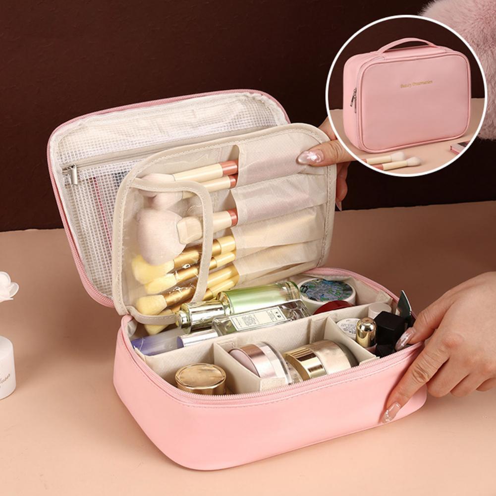 Large Capacity Cosmetic Bag Ma - Top Handle Patent Bag のレビューと価格