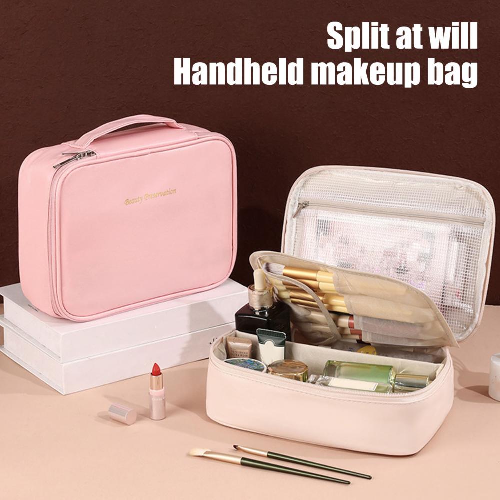 Large Capacity Cosmetic Bag Ma - Top Handle Patent Bag のレビューと価格
