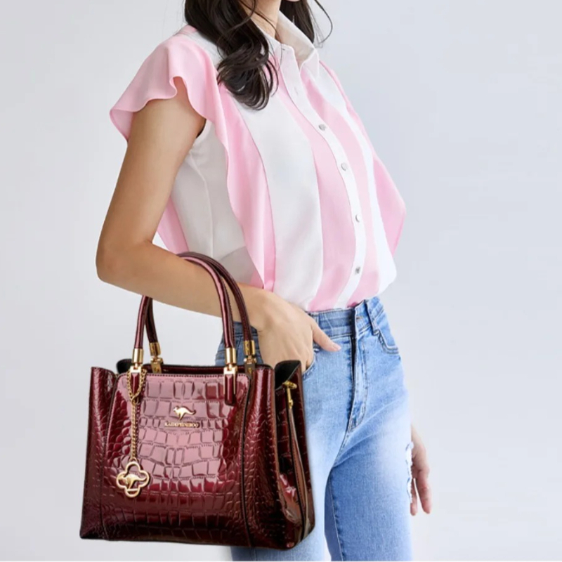 New 2026 Women's Patent Leathe - Top Handle Patent Bag のレビューと価格