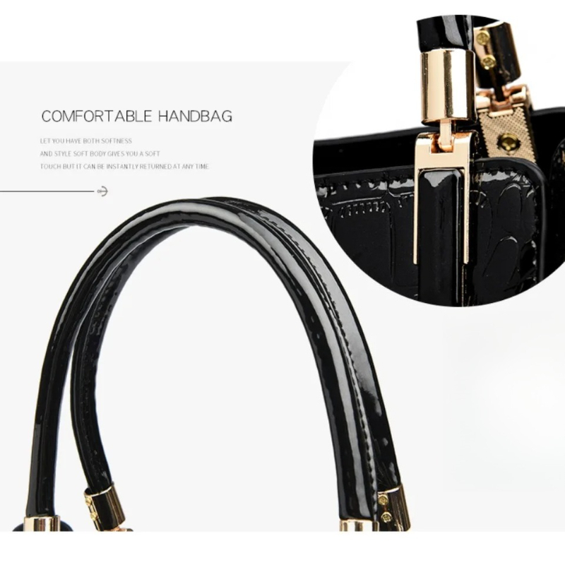 New 2026 Women's Patent Leathe - Top Handle Patent Bag のレビューと価格