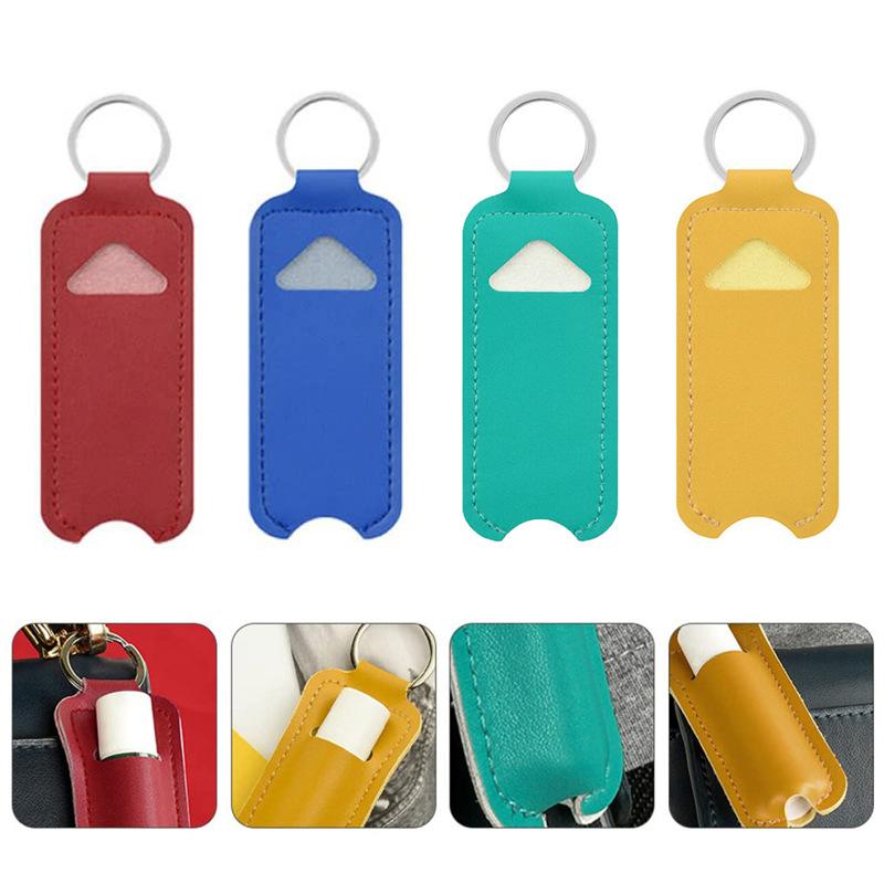 Pu Leather Chapstick Pouch Key - Key Holder Leather Pouch のレビューと価格