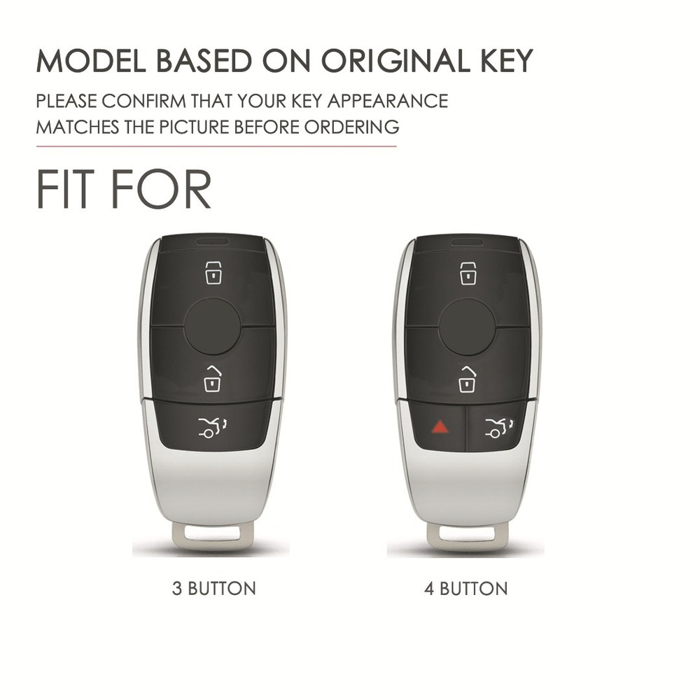 Leather Car Key Fob Case Cover - Key Holder Leather Pouch のレビューと価格