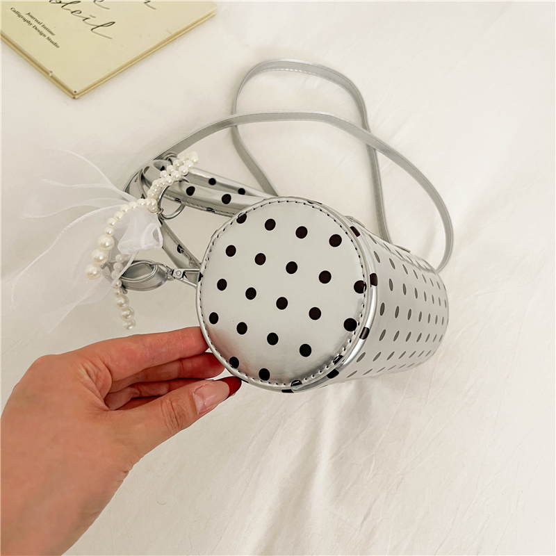 Korean Polka Dot Mini Handbag  - Top Handle Patent Bag のレビューと価格