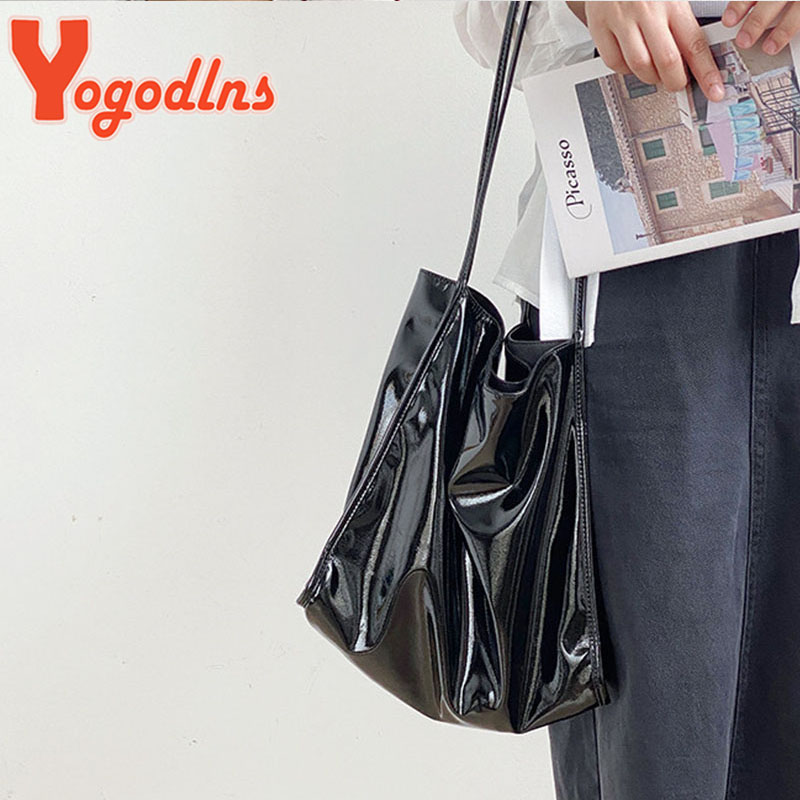 Yogodlns Luxury Patent Leather - Top Handle Patent Bag のレビューと価格