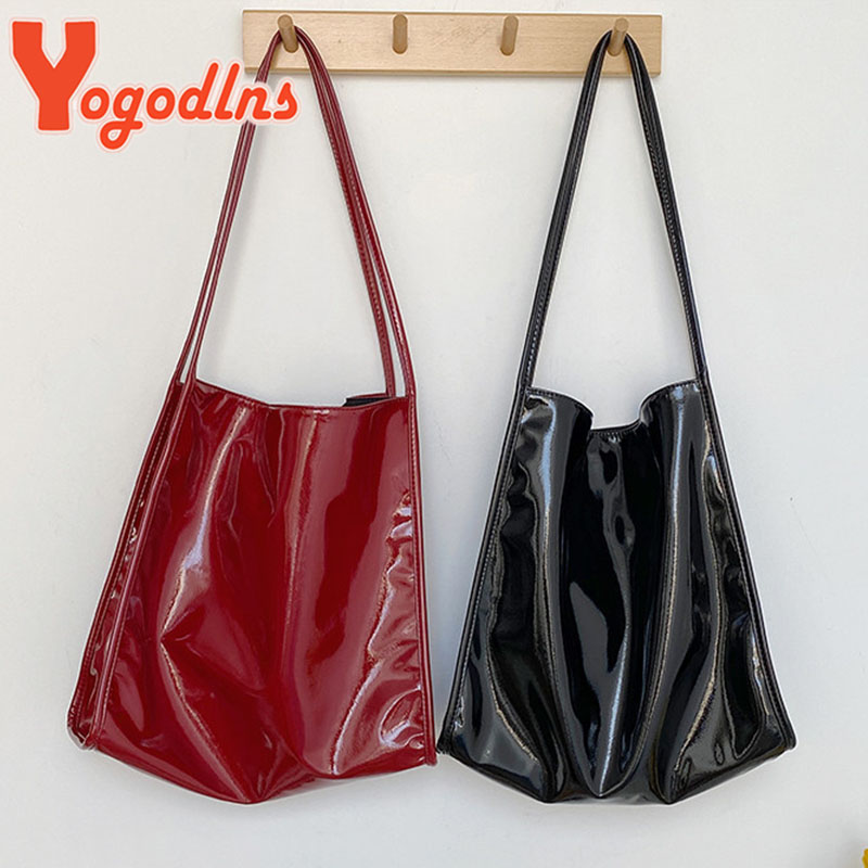Yogodlns Luxury Patent Leather - Top Handle Patent Bag のレビューと価格