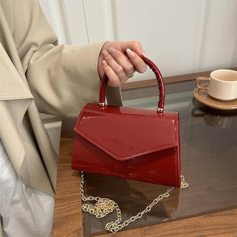 Women's Patent Leather Mini Ha - Top Handle Patent Bag のレビューと価格