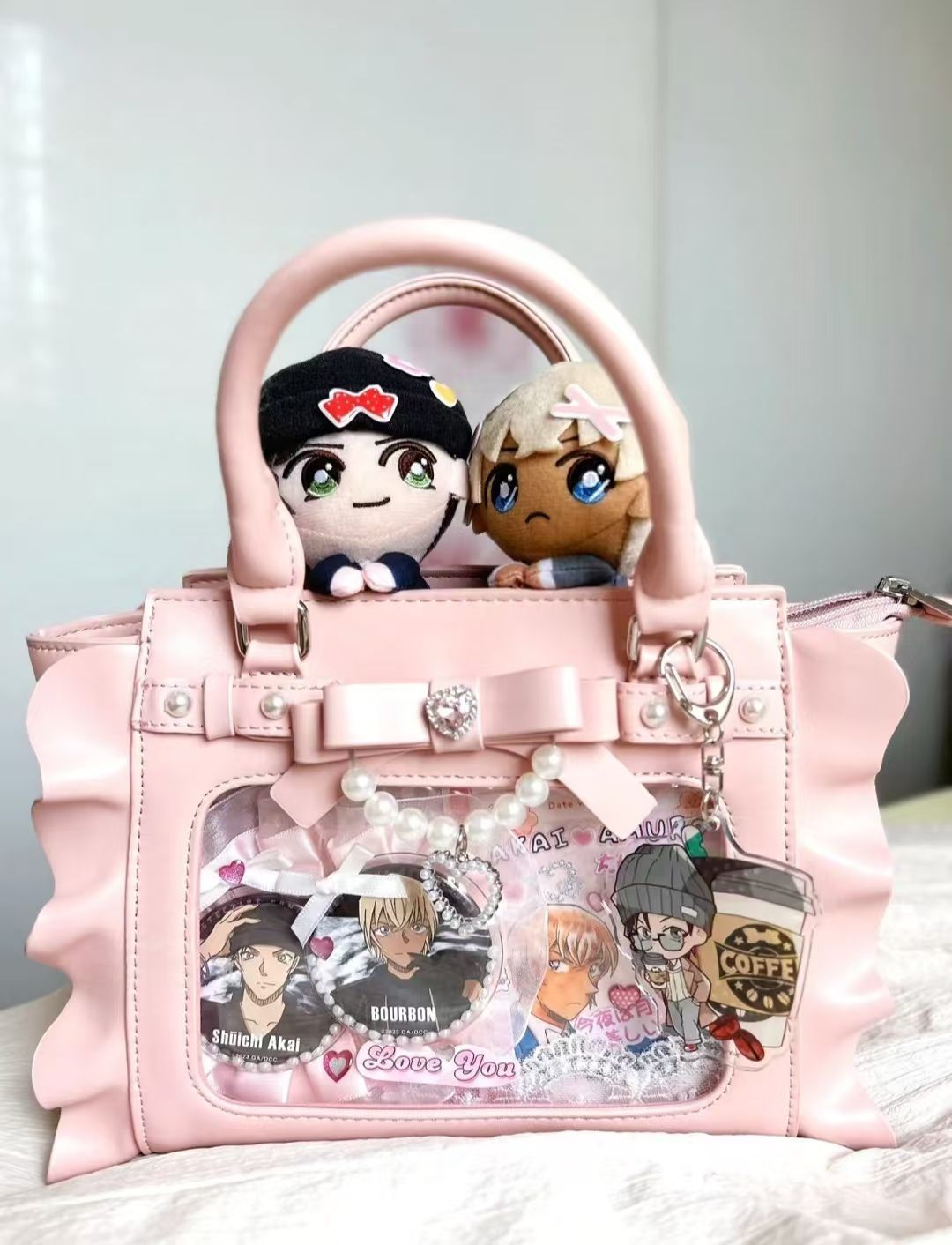 Harajuku Square Pink Ita Bag W - Accordion Wallet Zip のレビューと価格